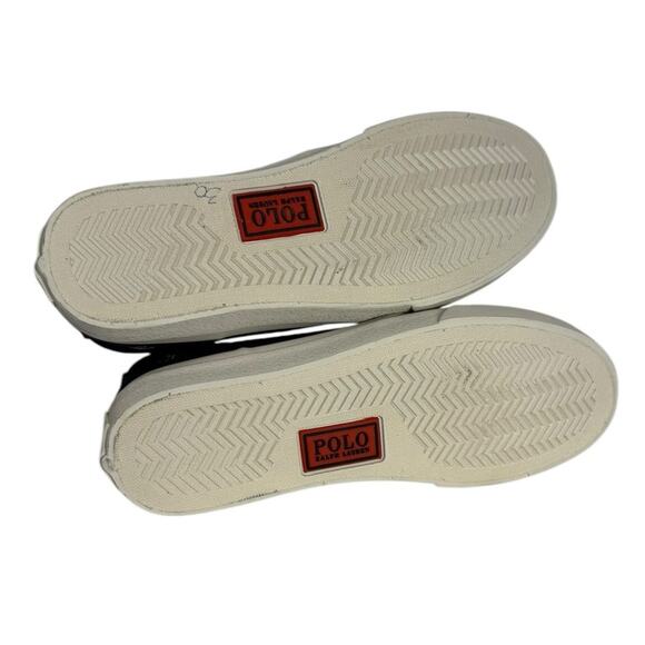 NWOT Ralph Lauren Polo Men Mid Shoes Canvas Blue size 8 Casual - Picture 5 of 7